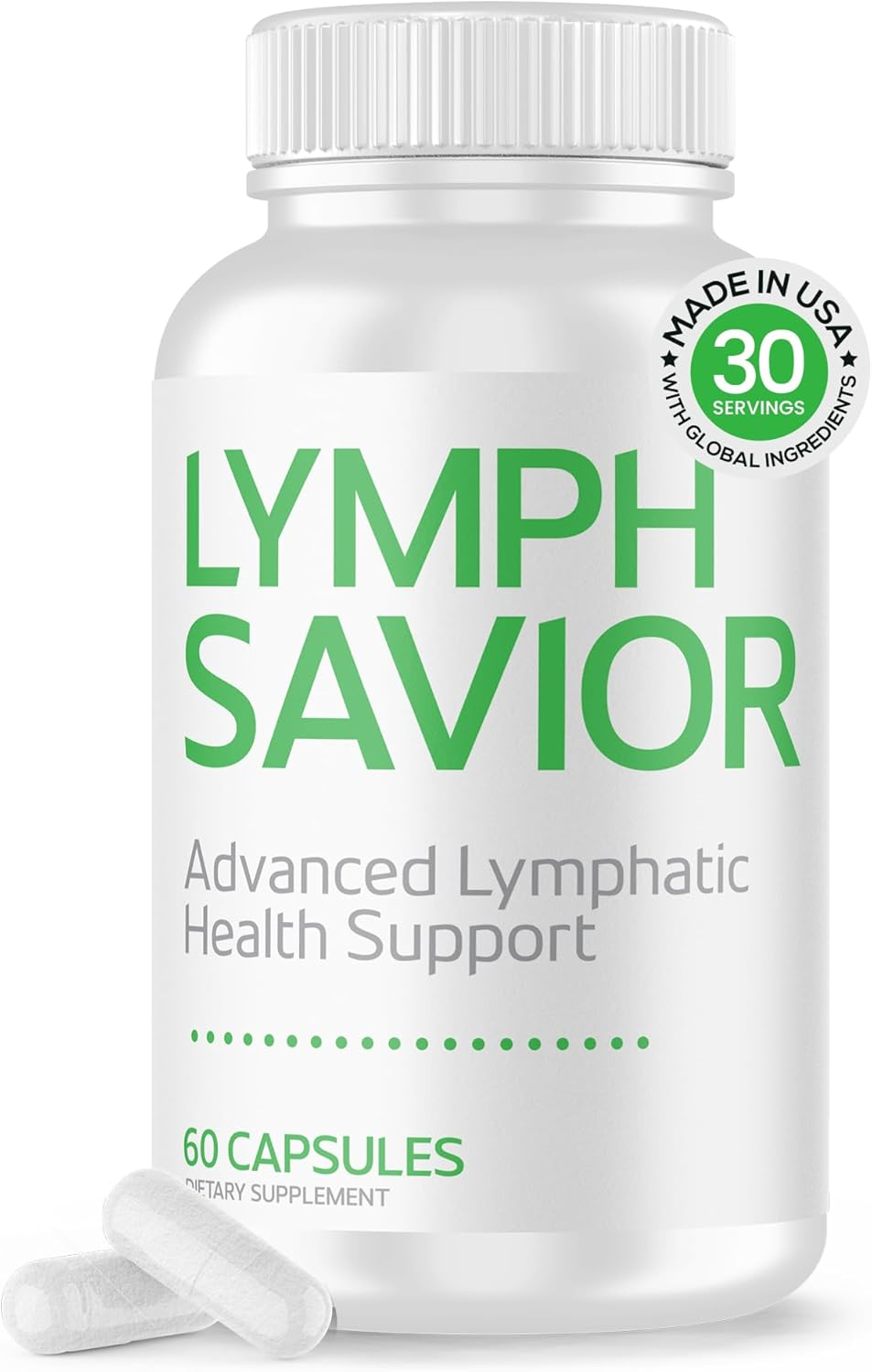 Lymph Savior lymphatic support capsules bottle